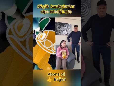 küçük kardeşimden cips istediğimde 😲 #komedi #shortsvideo