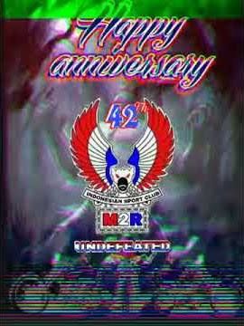 happy aniversery yg ke 42 moonraker indonesia makin kompang