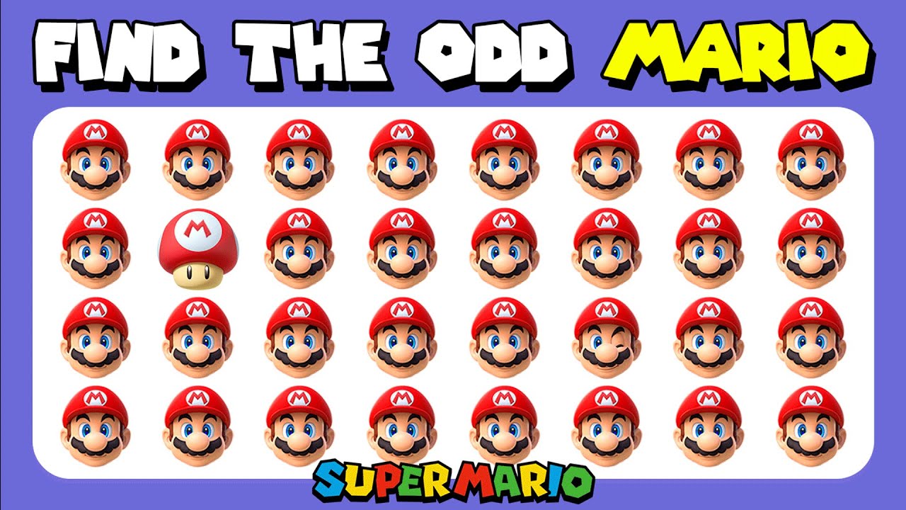 Найдите лишнее — версия Super Mario 🍄 Викторина про обезьян