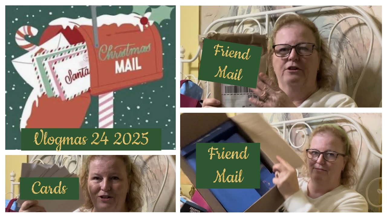 Vlogmas 24 2025 - Чувствую себя счастливой, открываю рождественские открытки и письма от друзей -...