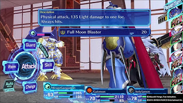 DIGIMON STORY CYBER SLEUTH defeating dynasmon boss battle