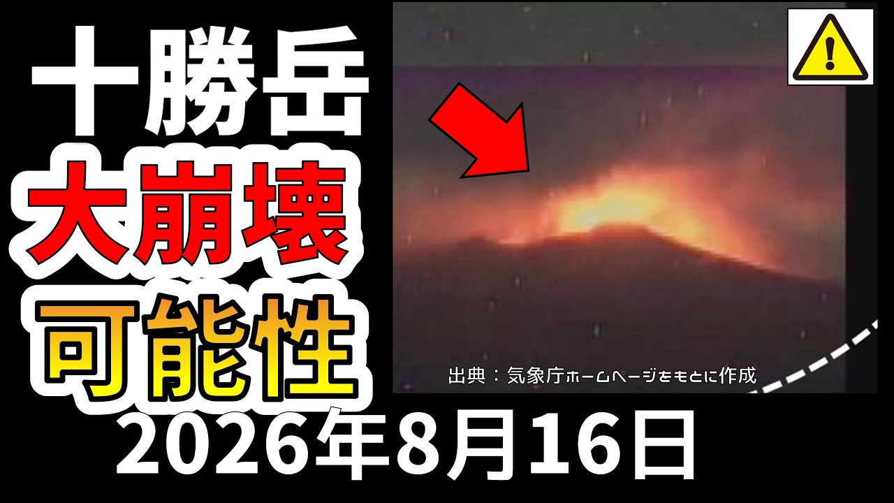 【解説】噴火が相次ぐ十勝岳で大規模崩壊の恐れ!わかりやすく解説します!