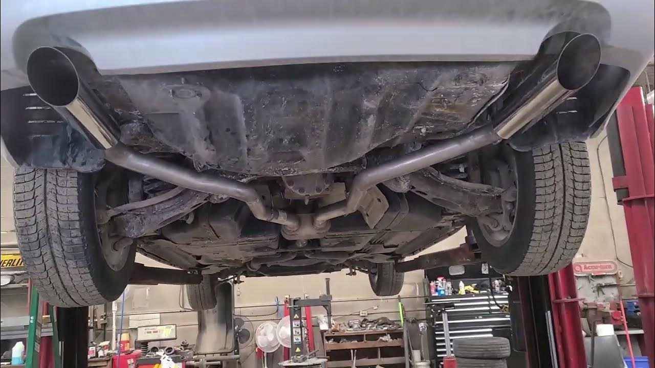 Dodge Charger V6 Single to Dual Exhaust - YouTube