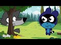 Wolf 1 pees in a treepango and friends