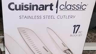 Cuisinart Classic Stainless Steel 17-Piece Knife Block Set