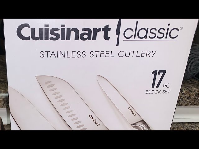 Cuisinart Classic Stainless Steel 17-Piece Knife Block Set