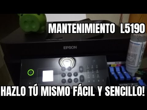 Epson L5190 : resetear niveles de tinta, mantenimiento y más! - YouTube