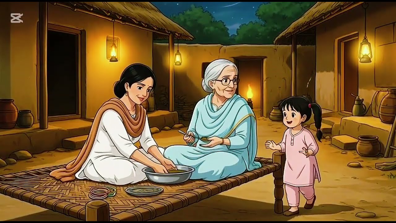 Gaon Ki Eid 🌙 | 90’s Pakistani Village Life | Desi Ghibli Kitchen ASMR