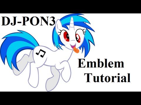 Call of Duty: Black Ops 2- Vinyl Scratch (Gaming with the Ponies) Emblem Tutorial