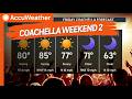 Coachella Weekend 2 Weather Forecast: Dust, Heat &amp; What to Expect