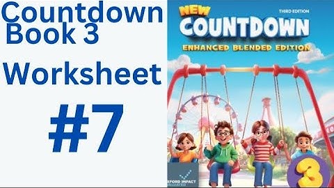 worksheet class 3| Worksheet 7|countdown book 3 Worksheet 7| Crossword class 3@ytacademy198