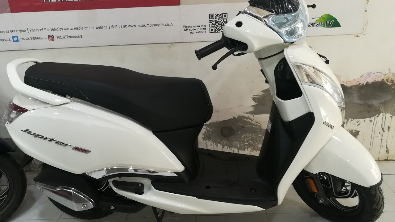 TVs Jupiter 125 Zyada se bhi Zyada ka Fayda White colour 