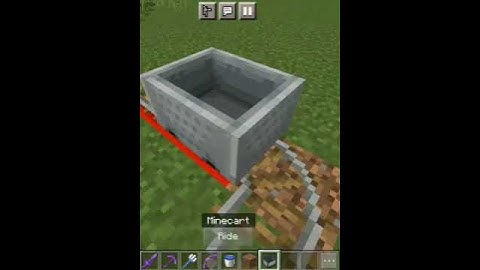 How to make never stop Minecart in Minecraft