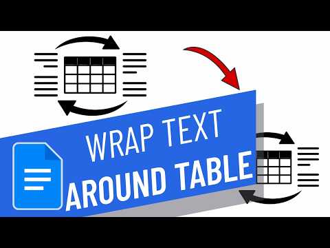 How To Wrap Text Around Table Google Docs