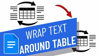 How To Wrap Text Around Table Google Docs