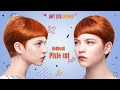 Redhead pixie cut
