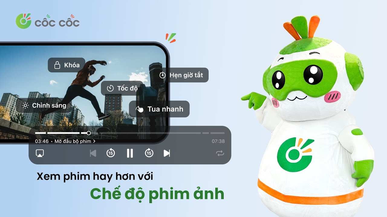 Cốc Cốc Mobile: Xem phim hay hơn trong Chế độ Phim ảnh (iOS)