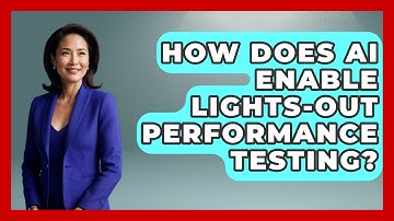 How Does AI Enable Lights-out Performance Testing? - Learning To Code With AI