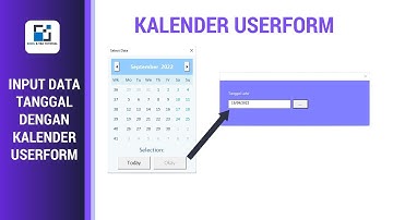 INPUT DATA TANGGAL DENGAN FORM KALENDER | FORM KALENDER | KALENDER USERFORM