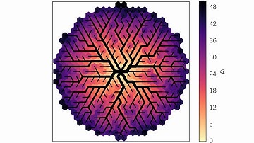Adaptive Dynamics with no growth (triangular lattice)