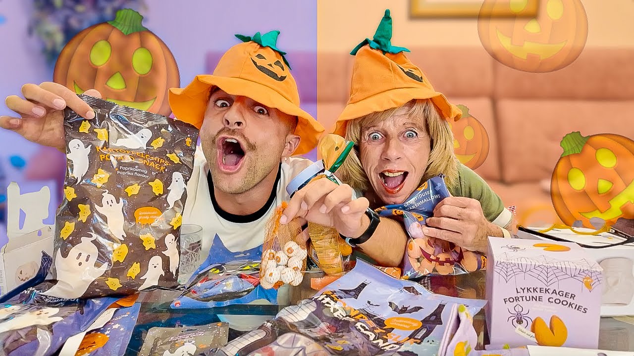 PROBANDO DULCES RANDOM de HALLOWEEN🎃 + weekly 🏃‍♂️✈️📺