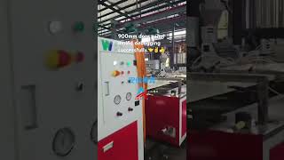900mm wpc door panel mould debugging successfully #factory #machine #mold #template #die #tools