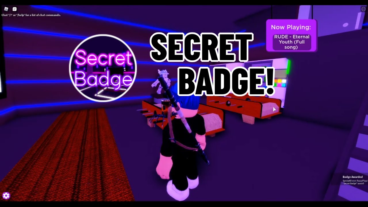 How To Obtain The Secret Badge In Roblox Vibe Lobby Youtube - roblox captivator all lobby secrets youtube