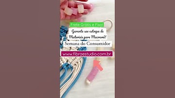 Materiais para Macramê c/ Frete Grátis e Fixo! Cordões de algodão coloridos! www.fibraestudio.com.br