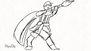 Ink has the power of god and anime on his side [Flipaclip animation WIP] screenshot 5