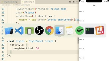 React Native - A Few Props Around FlatList ll Mobile app Development Tutorial for beginners.