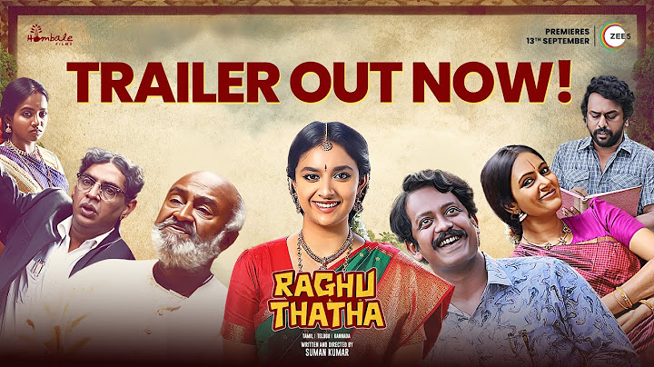 Raghuthatha ZEE5 Official Trailer (TAMIL) | Keerthy Suresh | Suman Kumar | Premieres 13th September