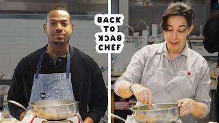 Marlon Wayans Tries to Keep Up With a Professional Chef | BacktoBack Chef | Bon Appétit