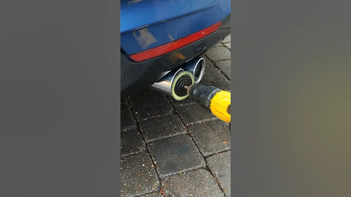 How to clean chrome exhaust tips #carcleaning #carcare #detailing #asmrvideo