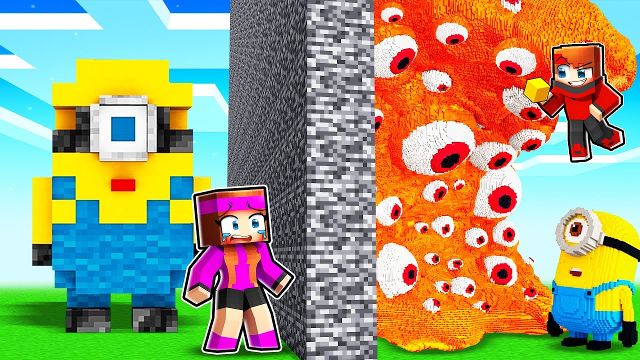 J'ai triché avec des MINIONS et des MONSTRES sur Minecraft Build Battle !