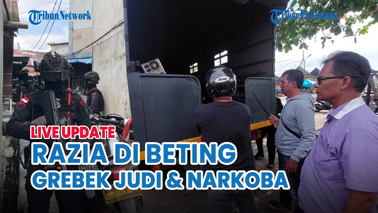 🔴 Polda Kalbar Kembali Grebek Kampung Beting Pontianak, Polisi Grebek Lokasi Judi & Narkoba