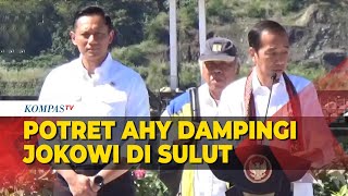 Momen AHY Dampingi Jokowi di Peresmian Bendungan Lolak, Mongondow
