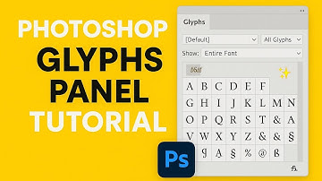 Photoshop Glyphs Panel Tutorial | Add Stylish Fonts & Symbols ✨