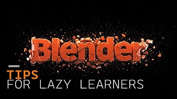 7 blender exercises for Lazy learners
