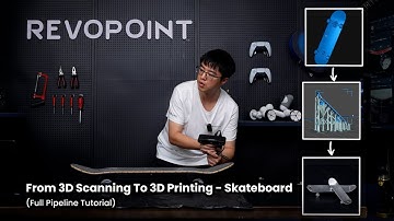 Revopoint POP 3 3D Scanner: From Scan to Print - Mastering Skateboard Surfaces #QuickSurface