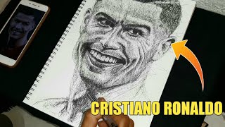 Gambar Wajah Cristiano Ronaldo Al-Nr Drawing Ronaldo