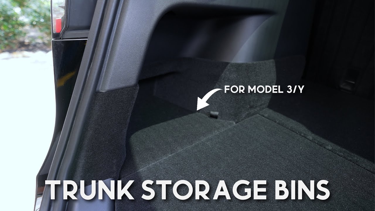 Tesla Model Y BASENOR Trunk Organizer Storage Bins 