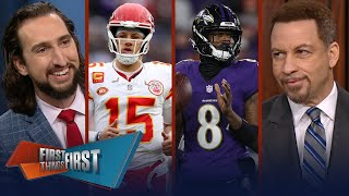 Chiefs advance to Super Bowl, Lamar \& Ravens fall flat \& Nick trolls Brou | NFL | FIRST THINGS FIRST