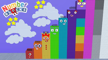 Numberblocks Standing Tall 1000 to 100000 Numberblocks Step Squad Number Pattern