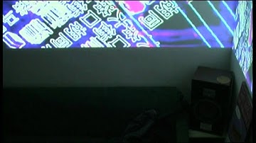 First VJ Video Mapping Test