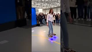 Futuristic hover shoes are here for a smooth, glowing ride.
