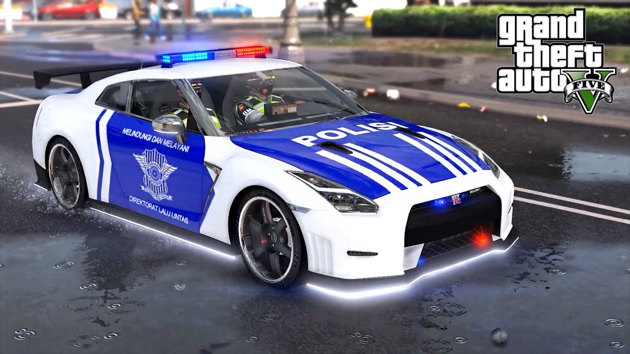 Patroli Satlantas Menggunakan Livery Mobil Yang Baru! GTA 5 Mod Polisi Indonesia