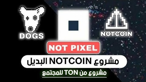 شرح NOT PIXEL | مشروع رسمي من NOTCOIN و DOGS | المشروع المنتظر هدية TON الجديدة 🔥