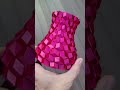 Raspberry Gold PLA - Curved Honeycomb Vase