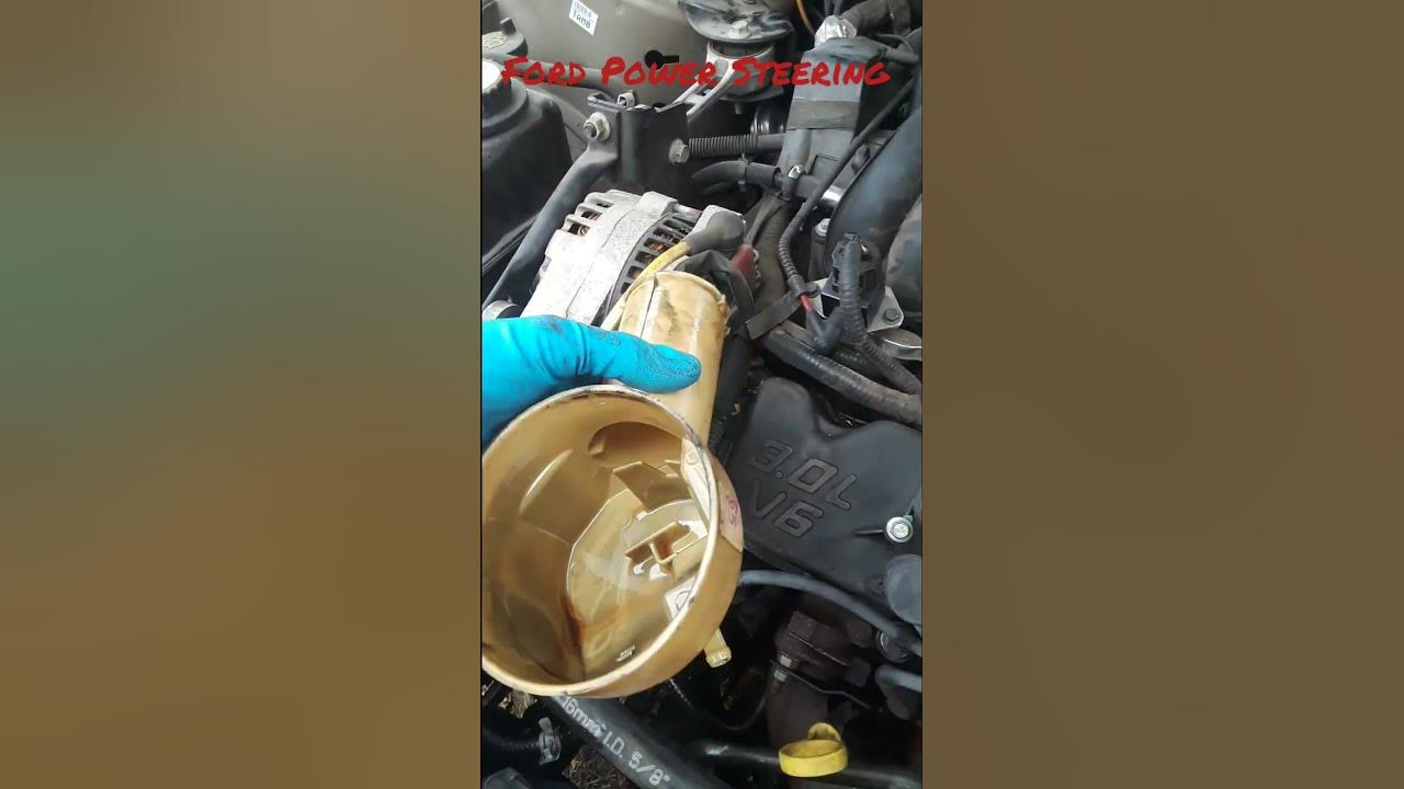 Ford power steering reservoir replacement youtube