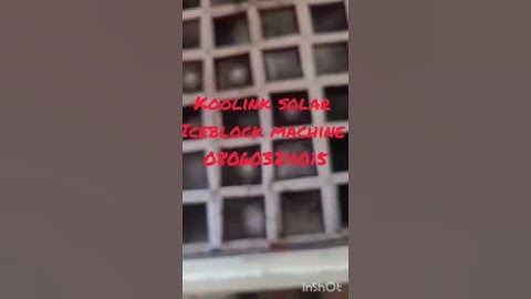 Koolink Full Solar 50moulds ice block making machine.